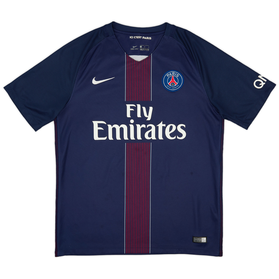 2016-17 Paris Saint-Germain Home Shirt - 8/10 - (L)