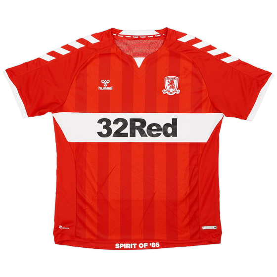 2018-19 Middlesbrough Home Shirt - 8/10 - (3XL)