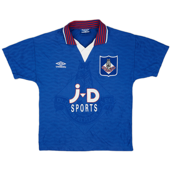 1995-96 Oldham Home Shirt - 8/10 - (Y)