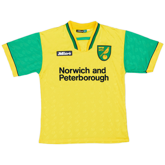 1996-97 Norwich Home Shirt - 9/10 - (S)