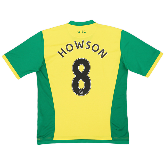 2013-14 Norwich Home Shirt Howson #8 - 7/10 - (XXL)