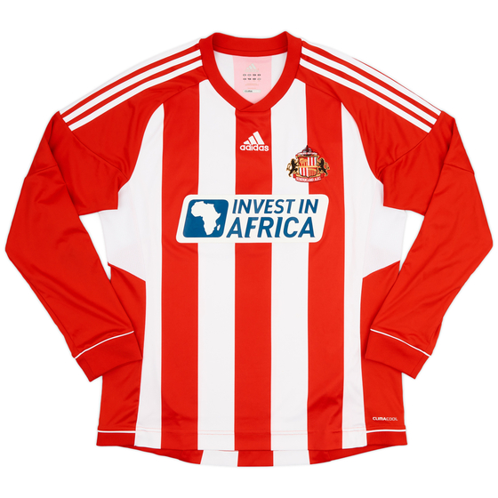 2012-13 Sunderland Home L/S Shirt - 9/10 - (L)