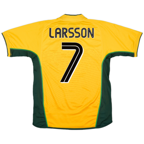 2002-03 Celtic Away Shirt Larsson #7 - 8/10 - (S)