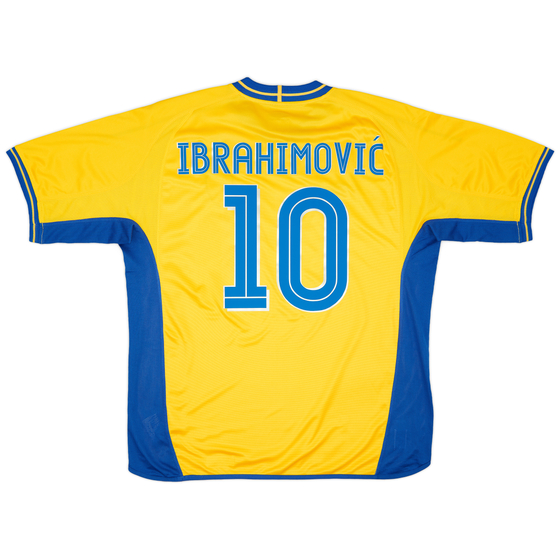 2003-04 Sweden Home Shirt Ibrahimović #10 - 9/10 - (XL)