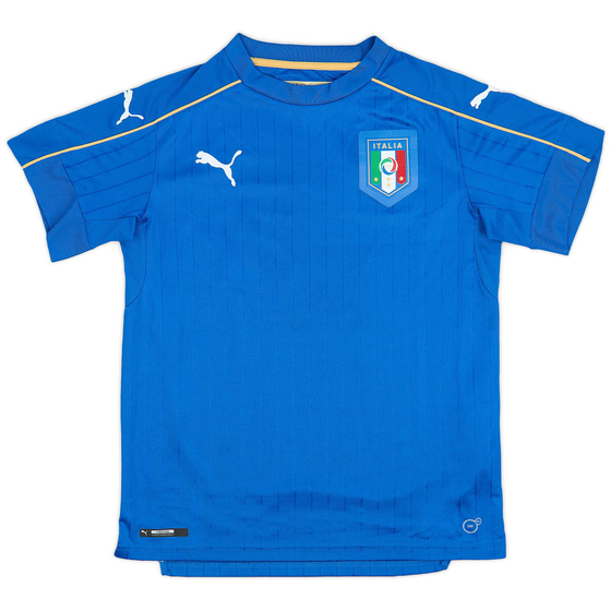 2016-17 Italy Home Shirt - 9/10 - (XL.Boys)