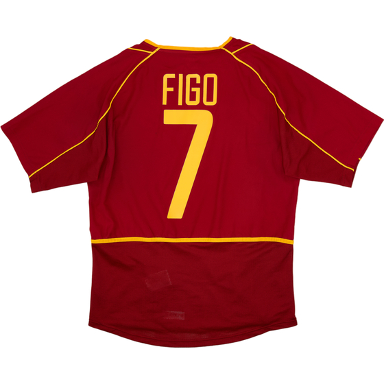 2002-04 Portugal Home Shirt Figo #7 - 8/10 - (M)