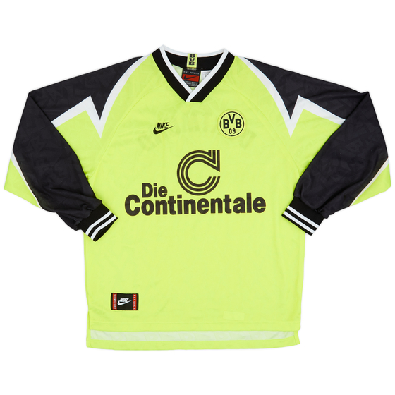 1995-96 Borussia Dortmund Home L/S Shirt - 8/10 - (L)