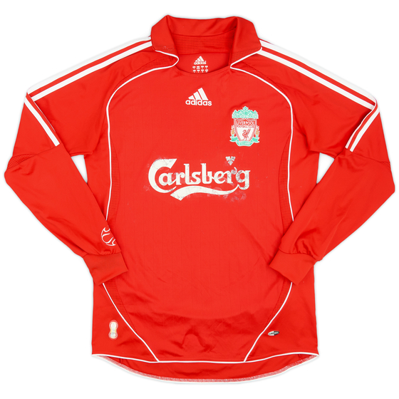 2006-08 Liverpool Home L/S Shirt - 3/10 - (S)