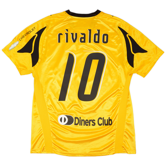 2007-08 AEK Athens Home Shirt Rivaldo #10 - 7/10 - (XXL)