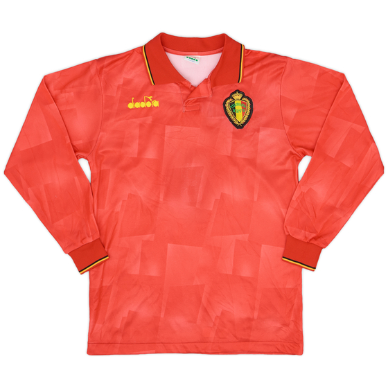 1992-94 Belgium Home L/S Shirt - 6/10 - (S)