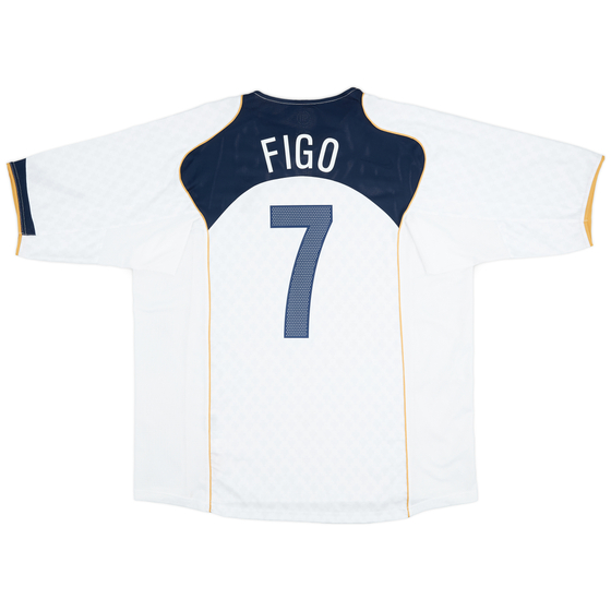 2004-06 Portugal Away Shirt Figo #7 - 10/10 - (XXL)