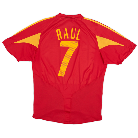2004-06 Spain Home Shirt Raul #7 - 6/10 - (L)