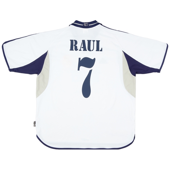 2000-01 Real Madrid Home Shirt Raul #7 - 6/10 - (XL)