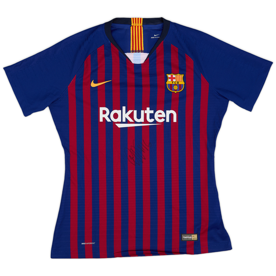 2018-19 Barcelona Authentic Vaporknit Home Shirt - 9/10 - (Women's M)