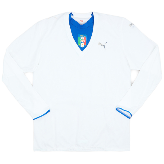 2006 Italy Away L/S Shirt - 4/10 - (XL)