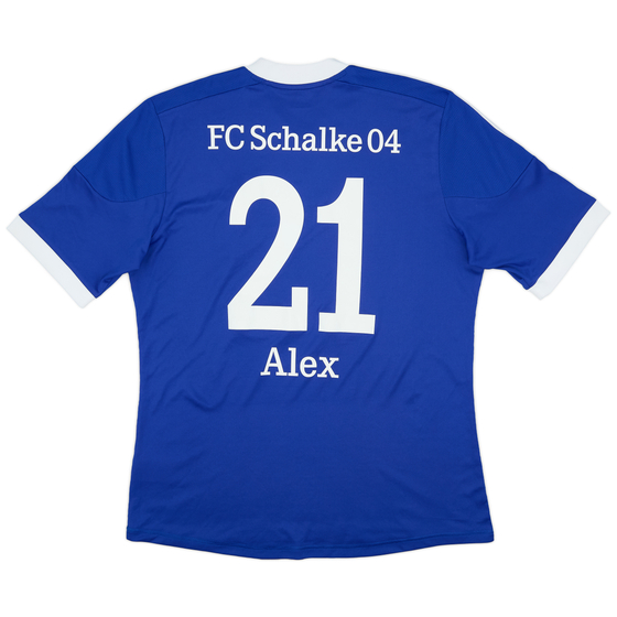 2012-14 Schalke Home Shirt Alex #21 - 9/10 - (L)