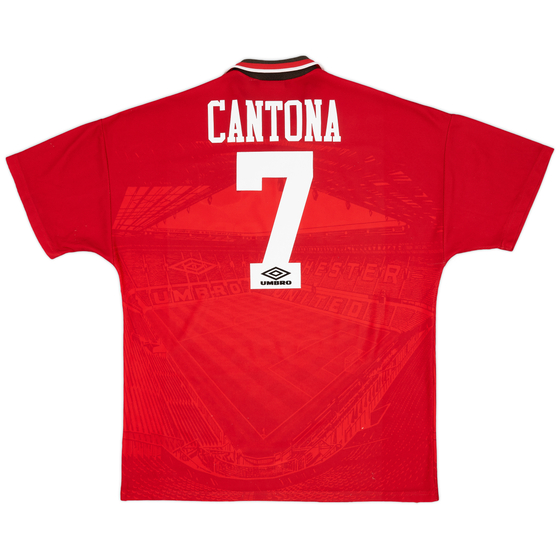 1994-96 Manchester United Home Shirt Cantona #7 - 9/10 - (XL)