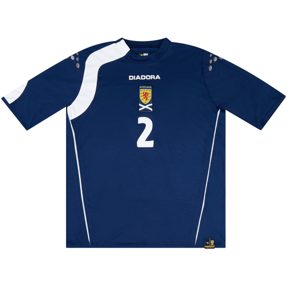 2005-06 Scotland Match Issue Signed Home Shirt #2