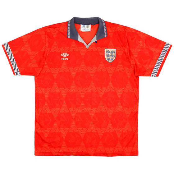 1990-93 England Away Shirt - 7/10 - (XL)