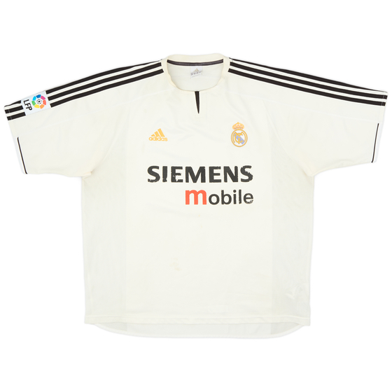 2003-04 Real Madrid Home Shirt - 4/10 - (XL)