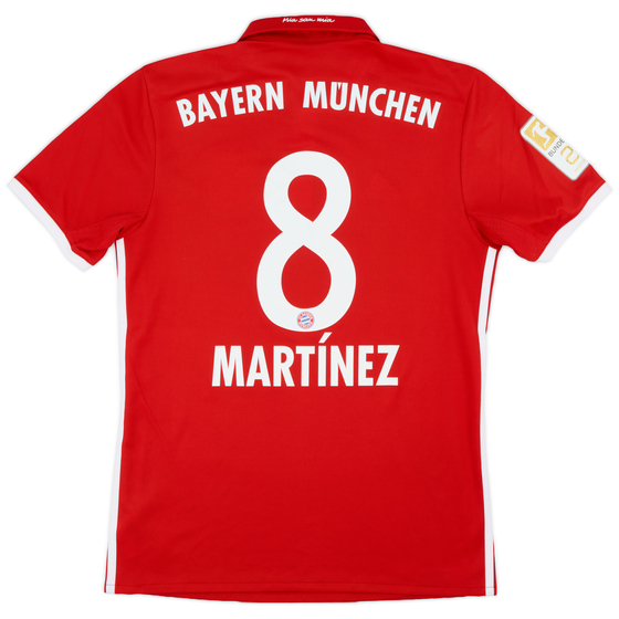 2016-17 Bayern Munich Home Shirt Martinez #8 - 8/10 - (S)