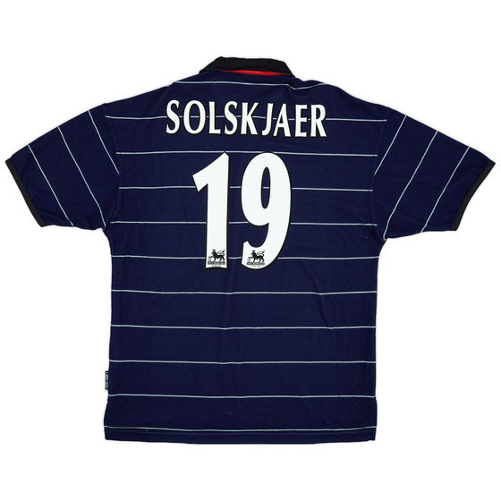 1999-00 Manchester United Away Shirt Solskjaer #19 - 9/10 - (L)