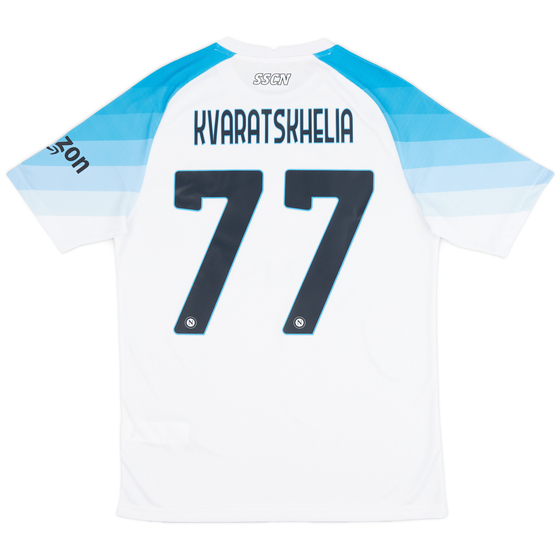 2022-23 Napoli Authentic Away Shirt Kvaratskhelia #77