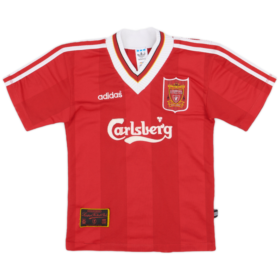 1995-96 Liverpool Home Shirt - 6/10 - (XS.Boys)