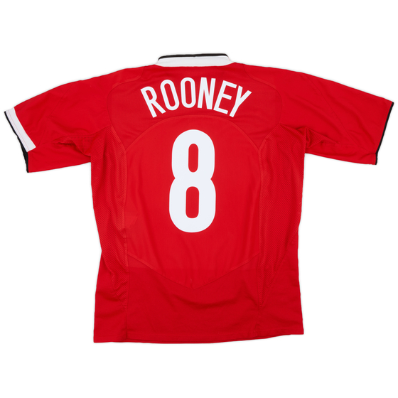 2004-06 Manchester United Home Shirt Rooney #8 - 6/10 - (S)