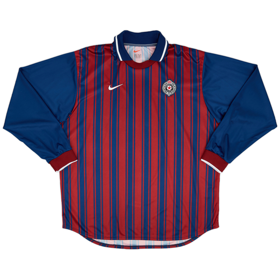 1998-00 FK Partizan Player Issue Away L/S Shirt - 9/10 - (XL)