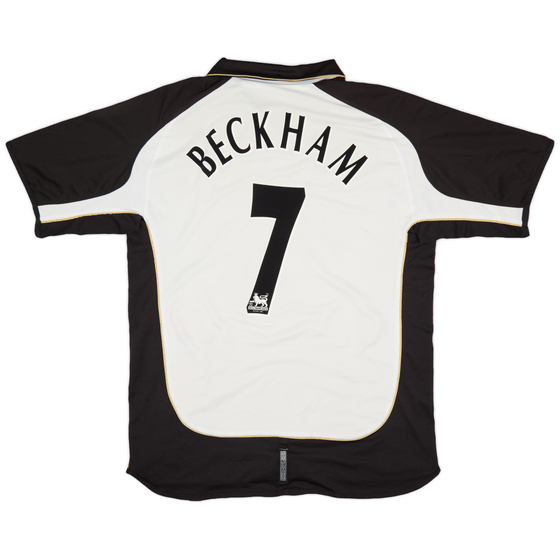 2001-02 Manchester United Centenary Away/Third Shirt Beckham #7 - 8/10 - (XL)