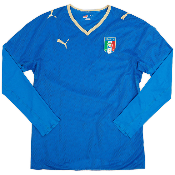 2007-08 Italy Player Issue Home L/S Shirt - 5/10 - (L)