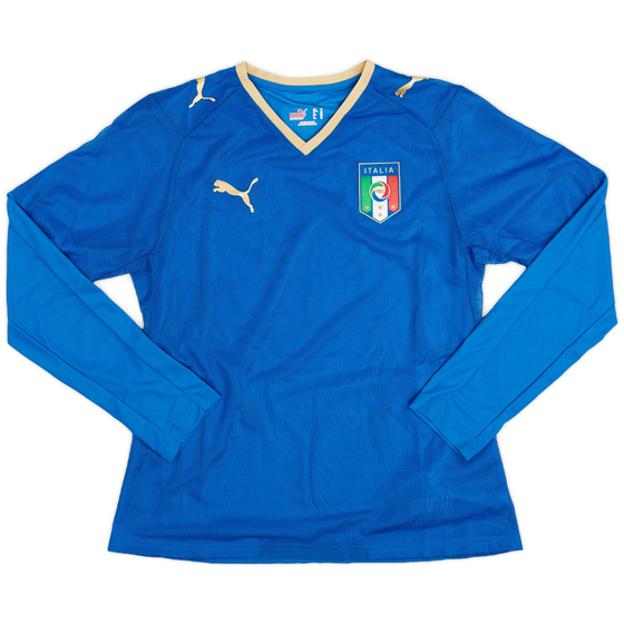 2007-08 Italy Home L/S Shirt - 9/10 - (Women's M)