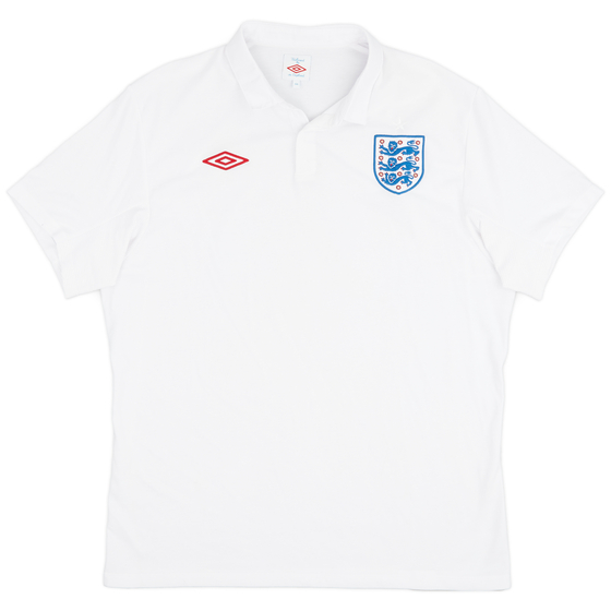 2010-11 England Home Shirt - 9/10 - (XL)