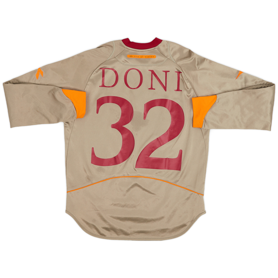 2006-07 Roma GK Shirt Doni #32 - 5/10 - (S)