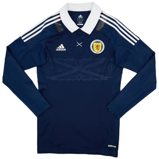 2011-13 Scotland Player Issue TechFit Home Shirt - 9/10 - (L/XL)