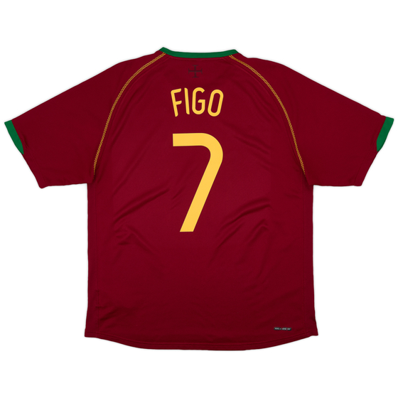 2006-08 Portugal Home Shirt Figo #7 - 7/10 - (L)