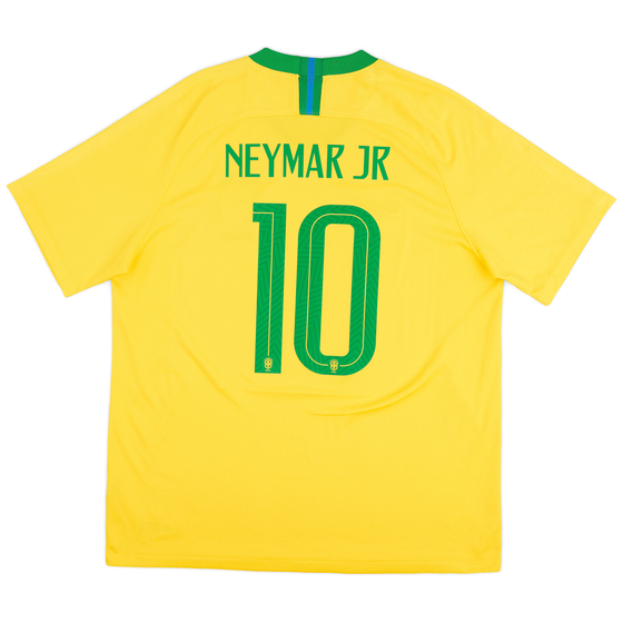 2018-19 Brazil Home Shirt Neymar Jr #10 - 9/10 - (XL)