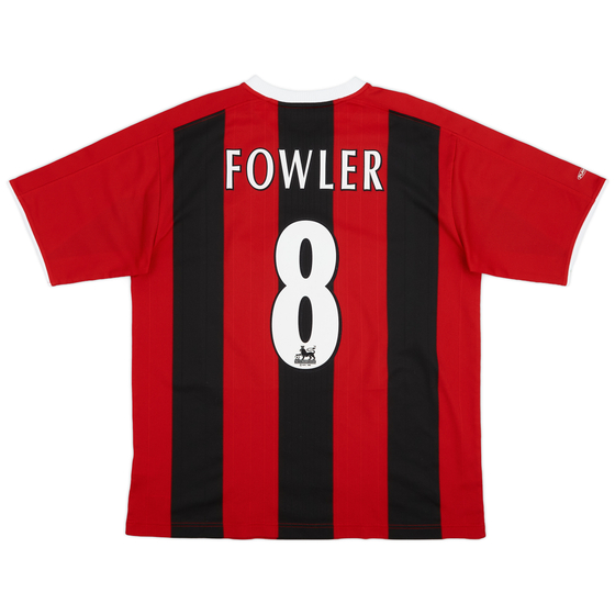 2003-04 Manchester City Away Shirt Fowler #8 - 9/10 - (L)