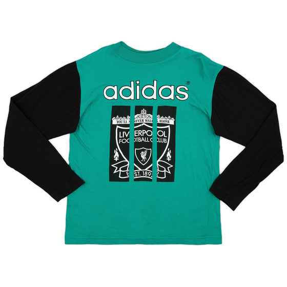 1993-94 Liverpool adidas Graphic L/S Tee - 8/10 - (S)