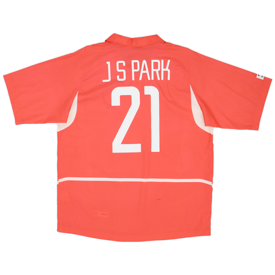 2002-03 South Korea Home Shirt J.S.Park #21 - 8/10 - (XL)