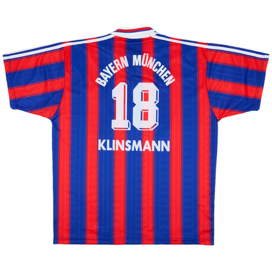 1995-97 Bayern Munich Home Shirt Klinsmann #18 - 8/10 - (XL)