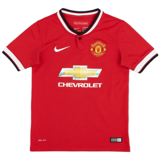 2014-15 Manchester United Home Shirt - 8/10 - (S.Boys)
