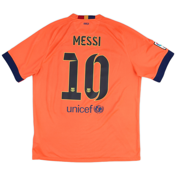 2014-15 Barcelona Away Shirt Messi #10 - 8/10 - (XL)