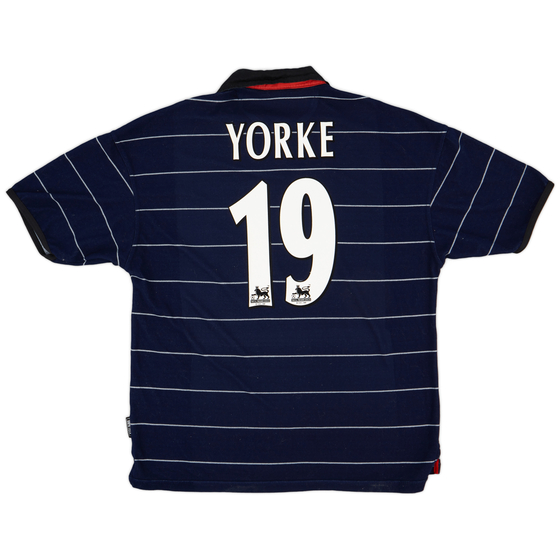 1999-00 Manchester United Away Shirt Yorke #19 - 9/10 - (XL)