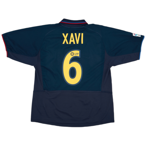 2002-03 Barcelona Away Shirt Xavi #6 - 9/10 - (L)