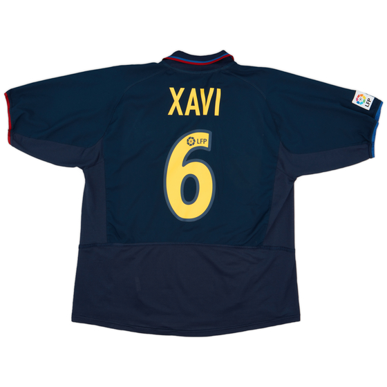 2002-03 Barcelona Away Shirt Xavi #6 - 9/10 - (XL)