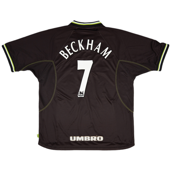 1998-99 Manchester United Third Shirt Beckham #7 - 8/10 - (XXL)