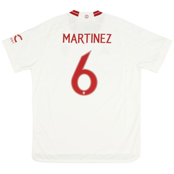 2023-24 Manchester United Third Shirt Martinez #6 (XL)