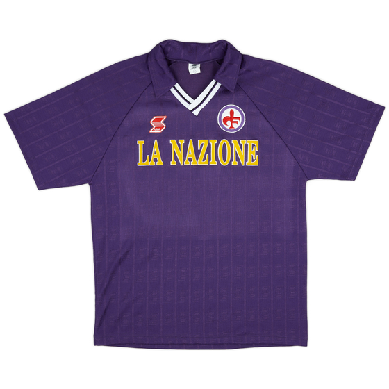1990-91 Fiorentina Home Shirt - 9/10 - (L)
